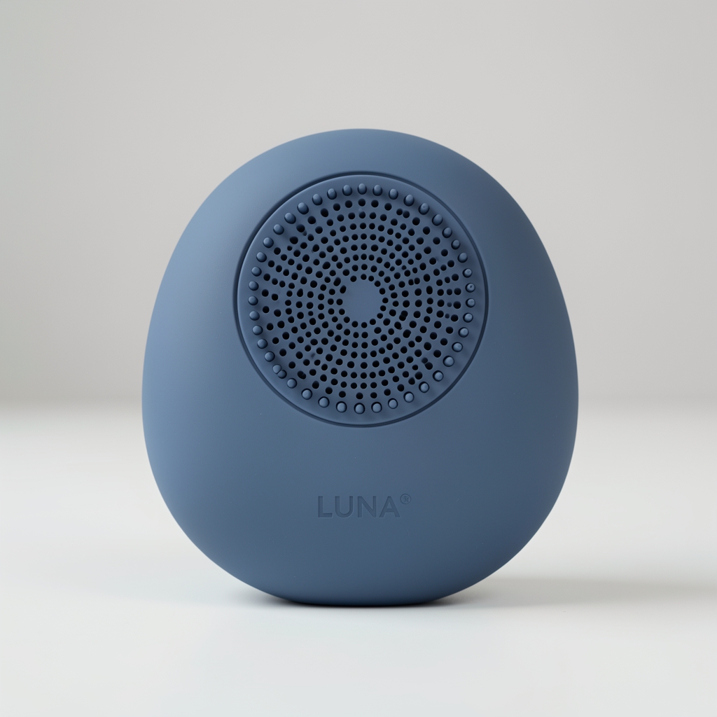 Foreo LUNA 4 yüz temizleme cihazı, lacivert renkli silikon yüzey masajlı ultrasonik titreşimli akıllı cihaz 16 titreşim modu