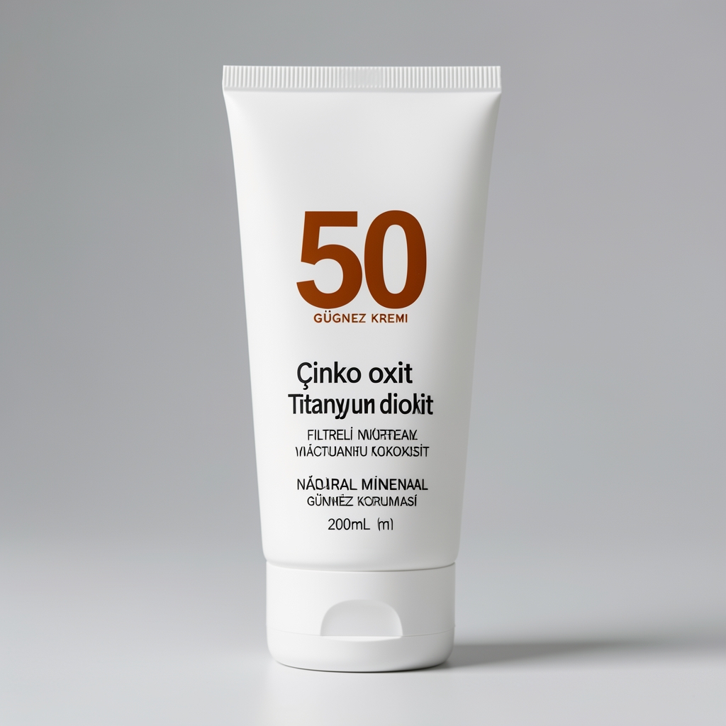 Altruist Mineral SPF 50 güneş kremi beyaz tüp 200ml, çinko oksit ve titanyum dioksit filtreli doğal mineral güneş koruması
