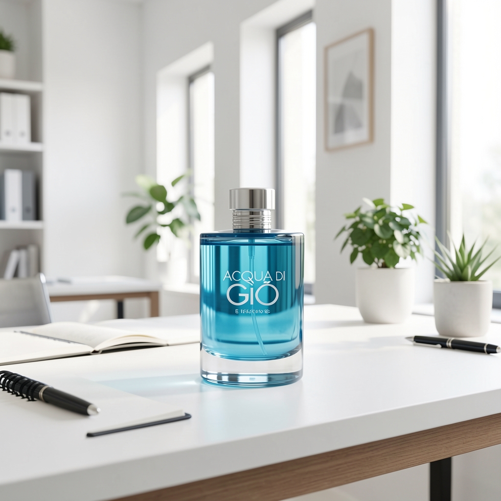 Giorgio Armani Acqua di Giò EDP mavi deniz mavisi şeffaf cam şişe, akuatik odunsu koku, 75ml erkek parfümü