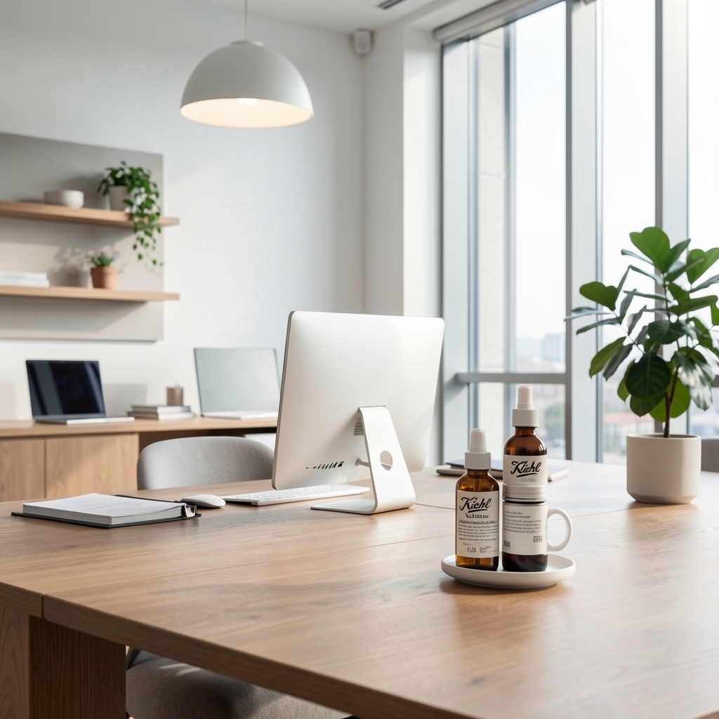 Kiehl's erkek bakım hediye seti — yüz yıkama jeli, nemlendirici ve tıraş kremi siyah set çantası içinde hediye kutusu