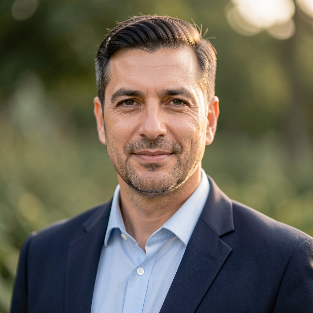 Mert Öztürk kozmetik formülasyon uzmanı profesyonel portre fotoğrafı