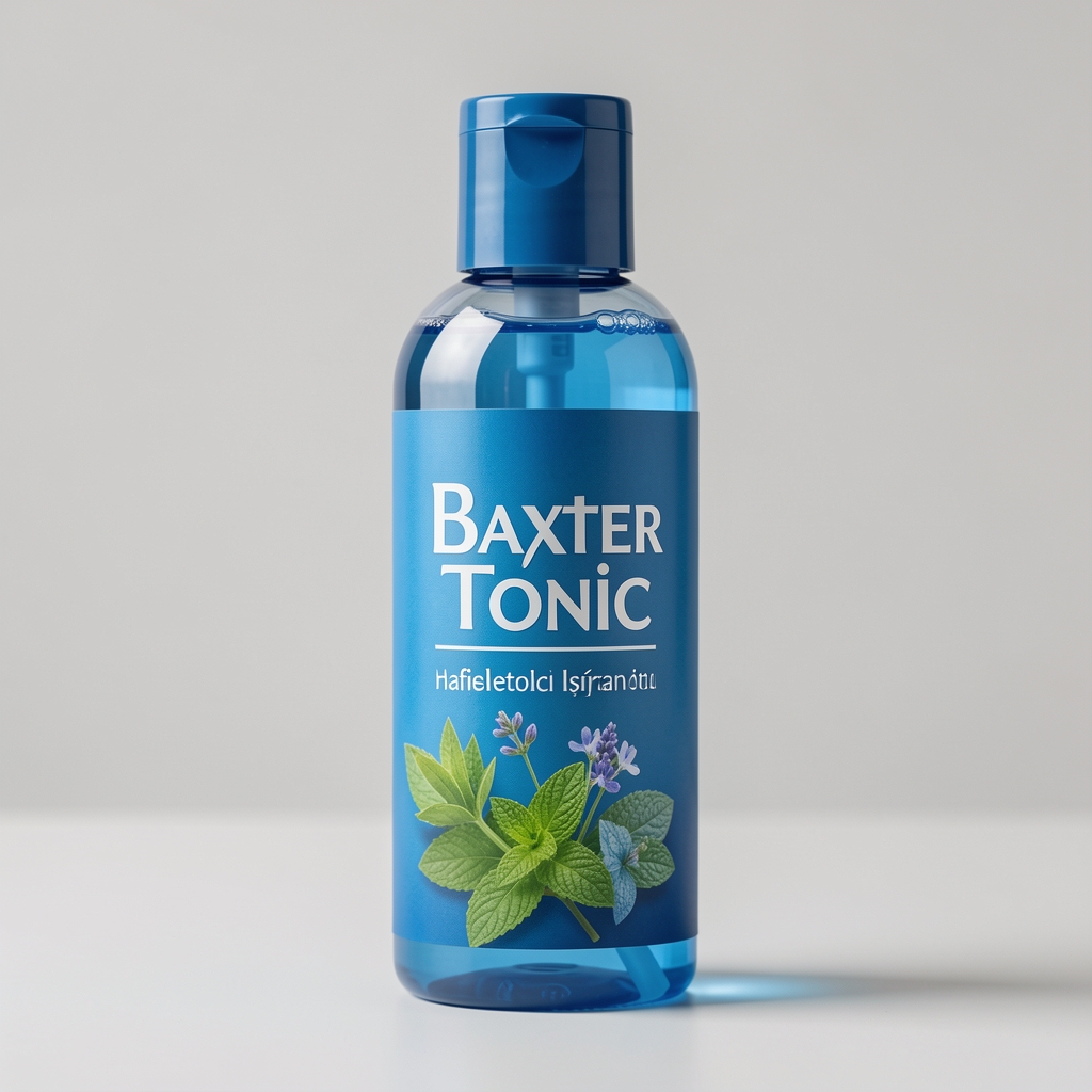 Baxter of California Shave Tonic tıraş tonik şişesi, hafifletici mentol ve ısırgan otu içerikli mavi şişe 120ml